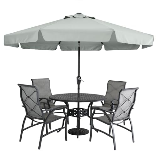 MASTERCANOPY 9ft Patio Umbrella with Valance, Crank & Tilt Deal