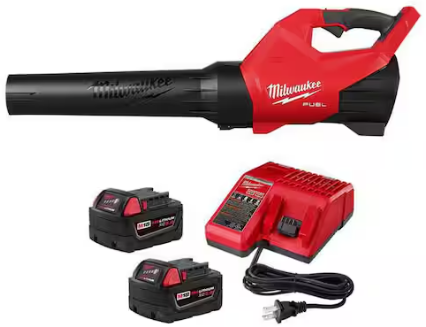 Milwaukee M18 FUEL 500 CFM Brushless Leaf Blower with Two 5.0Ah Batteries and Charger