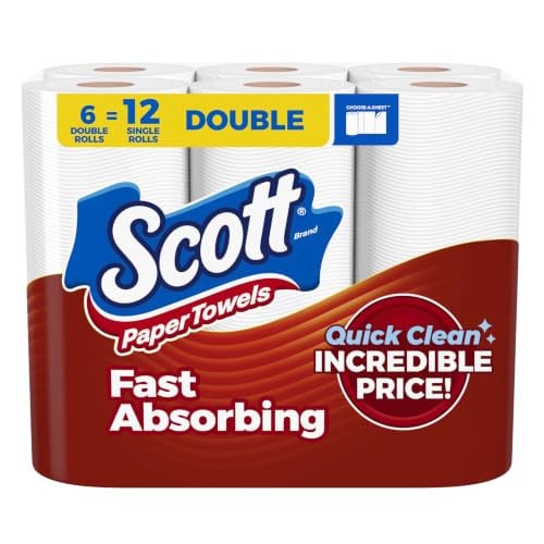Scott Paper Towels Choose-A-Sheet 6 Double Rolls