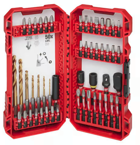 Milwaukee Shockwave Assorted Drill and Driver Bit Set 50 pc