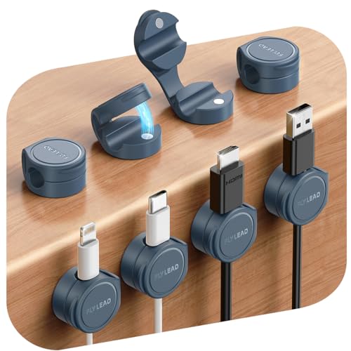 Flylead Magnetic Silicone Cord Organizer Clips 8-Pack