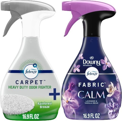 Febreze Fabric Spray & Carpet Heavy Duty Odor Fighter Combo Pack Deal