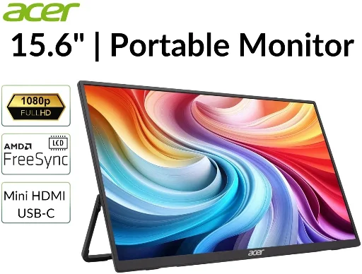 Refurbished Acer PM161Q 15.6" Portable Monitor 1920x1080 IPS 60Hz