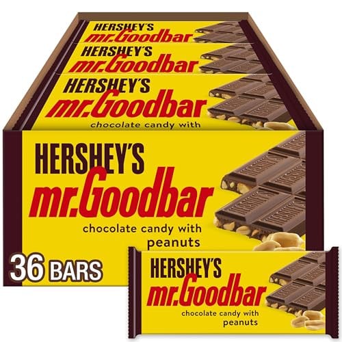HERSHEY'S MR. GOODBAR Chocolate with Peanuts Candy Bars 2 x 36-Pack Deal