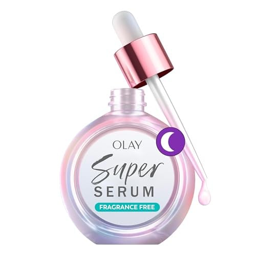 Olay Super Serum Night Repair Fragrance-Free Niacinamide Peptide Salicylic Lactic Acid Glycerin 1 fl oz Deal