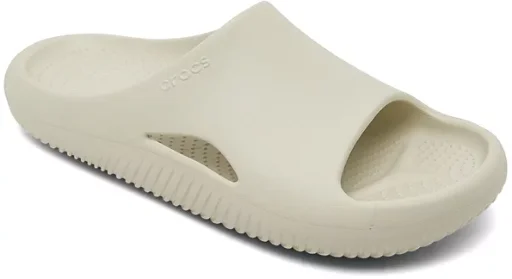Crocs Men's & Women's Mellow Recovery Slide Sandals (Bone, M4/W6-M13/W15)