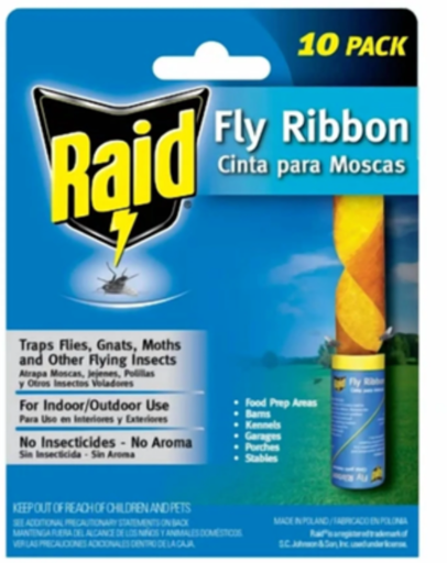 Raid Fly Ribbons Paper 10-Count 3-Pack Deal