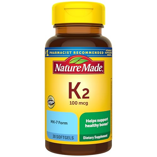 Nature Made Vitamin K2 100 mcg Softgels 2 x 30-Count Deal