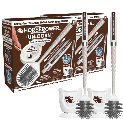 Horsepower Unicorn Toilet Brush 2-Pack