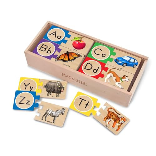 52-Piece Melissa & Doug Self-Correcting Alphabet Puzzles