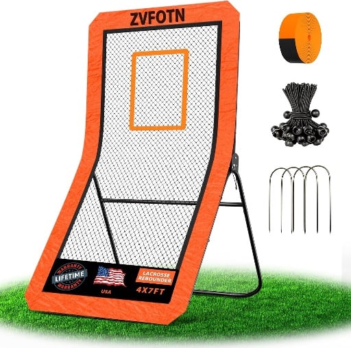 Lacrosse Rebounder Adjustable Net with 5 Angles & Target Deal