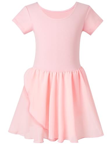 DIPUG Ballet Leotards for Girls Pink 4-6 Years Deal