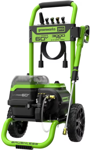 Greenworks 3000-PSI 2.0 GPM 60V Cold Pressure Washer