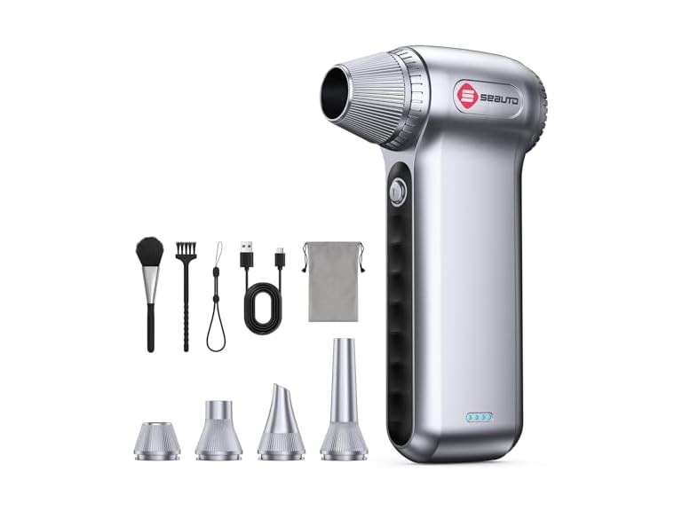 Viborell 180,000 RPM Cordless Electric Air Duster w/ 3-Speed & 4 Nozzles Deal
