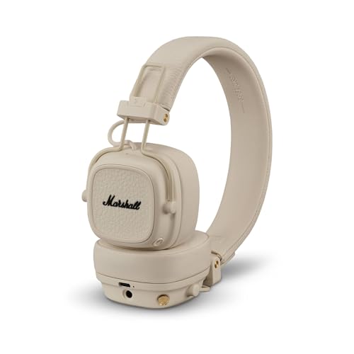 Marshall Major V Wireless On-Ear Bluetooth Headphones with 100+ Hr Playtime