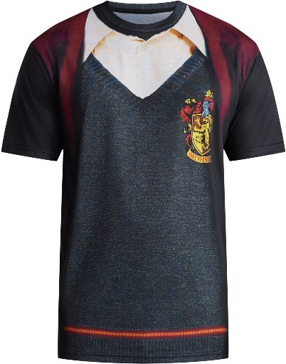 Harry Potter Men's & Big Men's Graphic Halloween Cosplay T-Shirt and Scarf Large, 2X, 3X