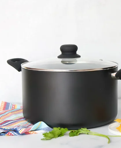 Sedona Kitchen 8-Quart Aluminum Ceramic Nonstick Stock Pot with Glass Lid