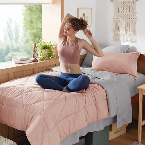 Bedsure Twin XL 5-Piece Reversible Comforter Set