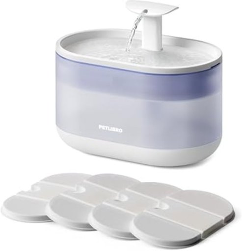 Petlibro Ultra Quiet Pet Water Fountain 71fl oz/2.1L + 4 Filters