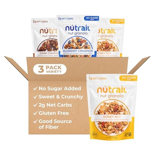 NuTrail Nut Granola Cereal Variety Pack 3-Pack