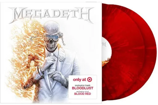 Megadeath Vinyl double album Limited Edition Target Blood Red Deal
