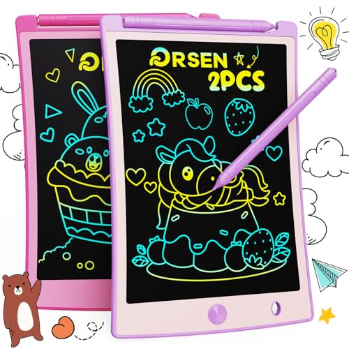 2-Pack ORSEN 8.5" LCD Erasable Doodle Board Tablet