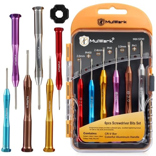 Mulwark Magnetic Mini Precision 6 PC Screwdriver Set  Deal