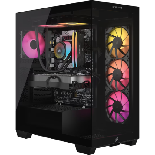 VENGEANCE i7500 Gaming PC: Intel Core i9-14900KF, GeForce RTX 5090, 64GB DDR5, 2TB M.2 SSD