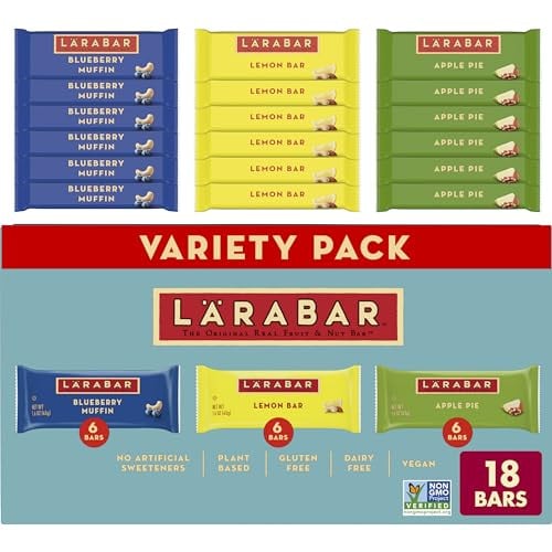 Larabar Variety Pack (Blueberry Muffin, Lemon Bar, Apple Pie) 2 x 18-Count Deal