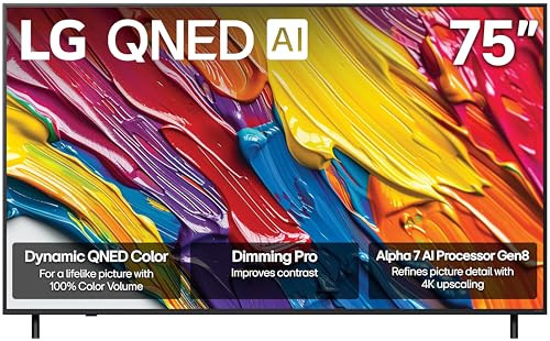 75" LG QNED AI 4K QNED82A Series Smart TV