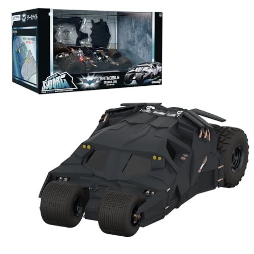 10" Super 7 Batman Begins Super Cyborg Batmobile Tumbler Collectible Toy Vehicle