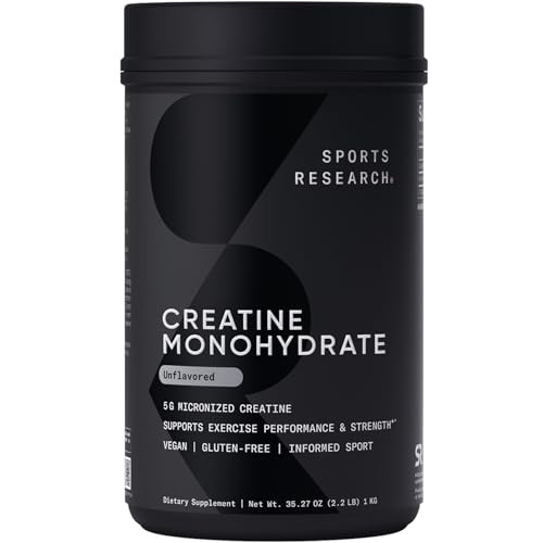 Sports Research Creatine Monohydrate 35.27-Oz (200 Servings)