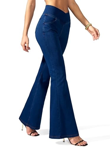 Flare Jeans for Women Stretchy Bell Bottom Jeggings
