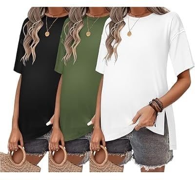 Maternity Short Sleeve Shirts (3-Pack) Deal