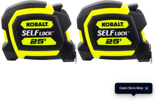 Kobalt Self Lock 2-Pack 25-ft Auto Lock Tape Measure