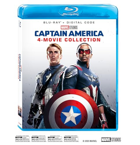 Captain America: Brave New World / Captain America: Civil War / Captain America: The Winter Soldier / Captain America: The First Avenger [Blu-ray]