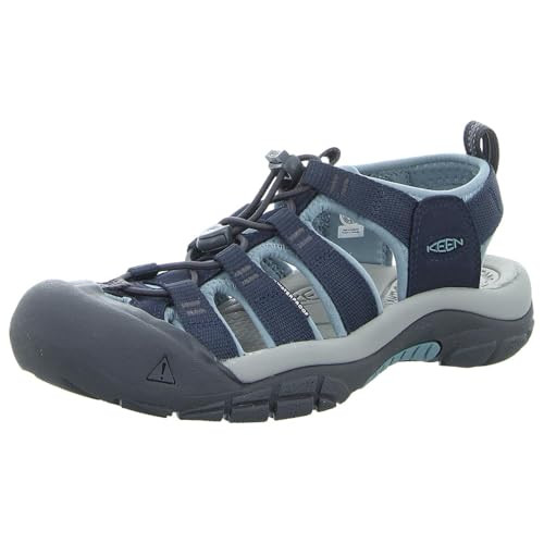 KEEN Women's Newport H2 Closed Toe Water Sandals, Navy/Magnet, 7.5