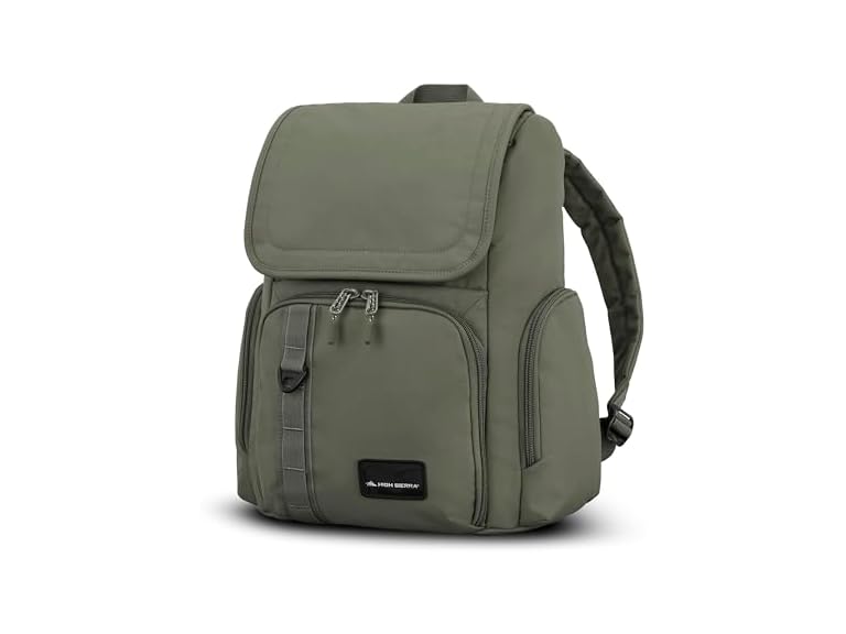 High Sierra Lineage Flap Backpack (Olive)