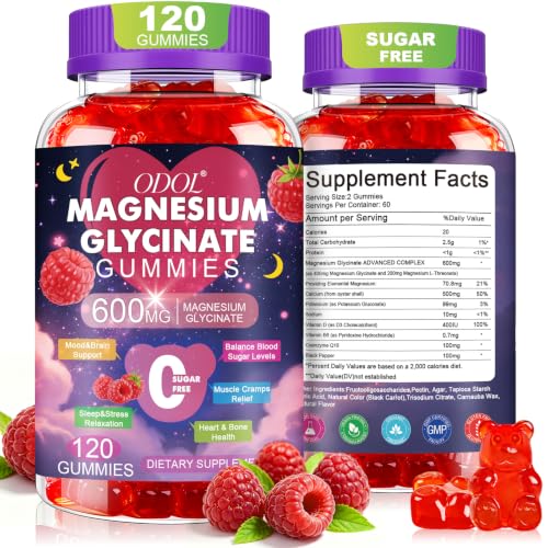 Sugar Free Magnesium Glycinate Gummies, 120 Count Deal