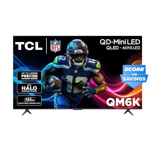 TCL 85 Inch QM6K Series Mini LED QLED 4K HDR TV