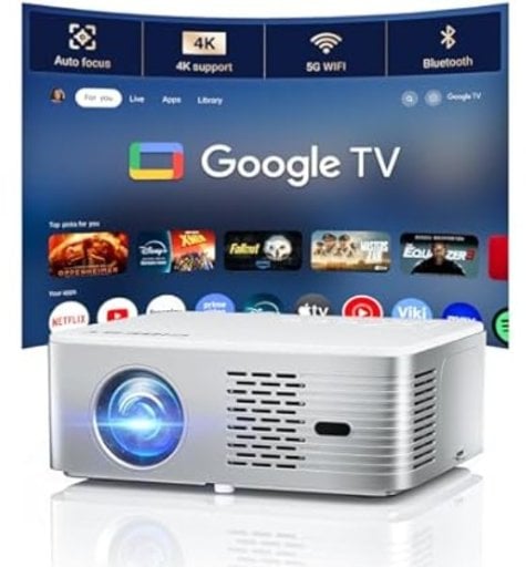 CiBest Google TV Projector 4K Support