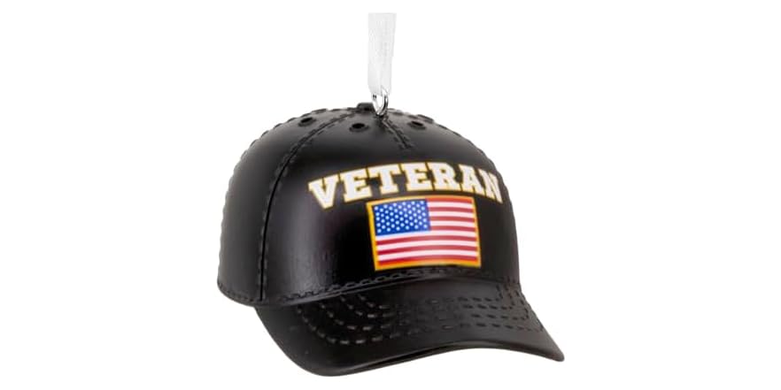 Hallmark Christmas Ornament, Veteran Hat Deal