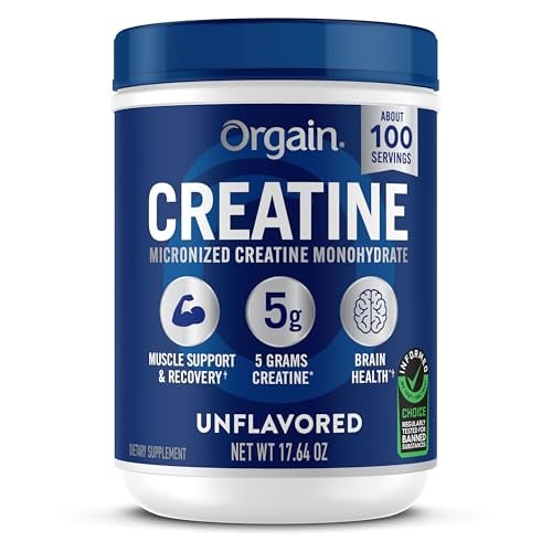Orgain Creatine Monohydrate Micronized Powder 17.64-Oz (Unflavored)