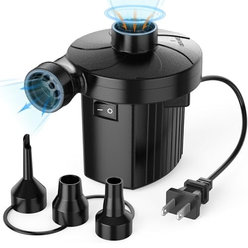 Portable Quick-Fill Air Pump with 3 Nozzles Deal