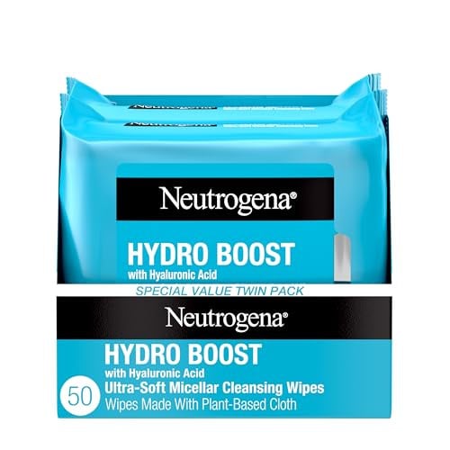 Neutrogena Hydro Boost Micellar Cleansing Wipes 2-Pack 25-Count Deal