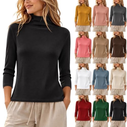 Thermal Soft Stretchy Basic Versatile Layering Tops