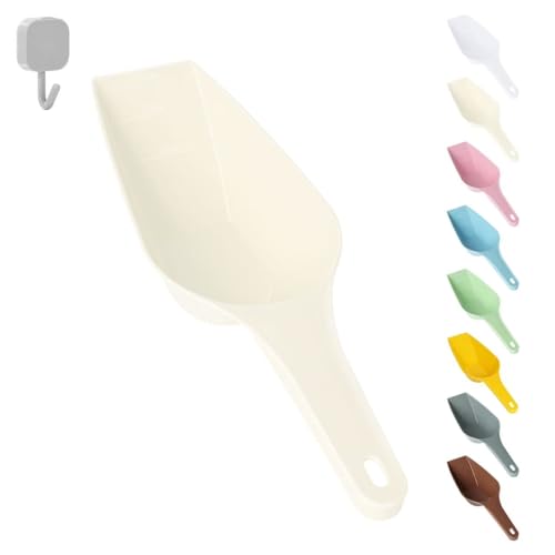 2 Cup Capacity Dog Food Scooper (Cream) Deal