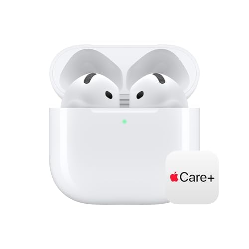 Apple AirPods 4 Bluetooth Headphones with AppleCare+ (2 Years) Deal