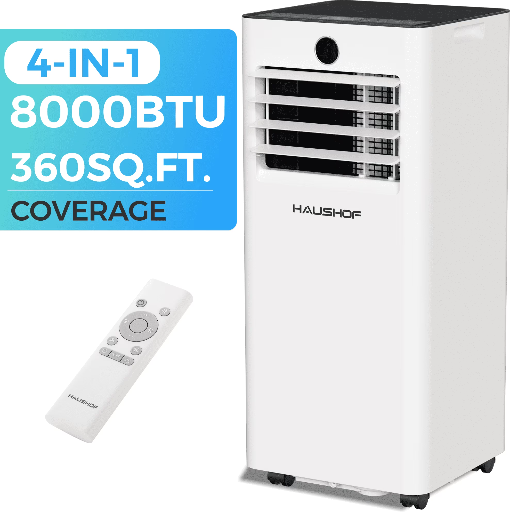 HAUSHOF 4-in-1 8000 BTU Portable Air Conditioner Deal