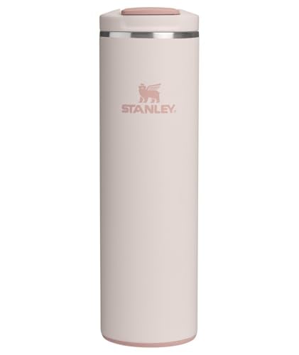 STANLEY Transit FlipTop Mug, Leakproof Coffee Travel Cup, Vacuum Insulated Stainless Steel, 16 oz, Rose Quartz Deal